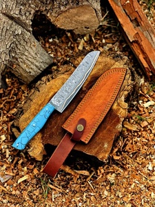 มีดครัวดามัสกัสทองแดงคุณภาพสูงพร้อมด้ามไม้ – มีดสำหรับร้านอาหาร ขายส่ง มีดครัว VG10 แบบกำหนดเอง ผู้จัดจำหน่ายในสหรัฐอเมริกาและยุโรป - Product Image 4