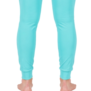Pantalon d'équitation pour femme turquoise, taille haute, extensible, avec passants de ceinture, pour la compétition et l'entraînement - Product Image 5