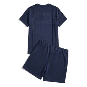 High Quality Men's Summer Casual Streetwear <b>Set</b> Oversized 100% Cotton Hoodie Eco-friendly 220gsm Tracksuit Pants and Polo - Product Image 2