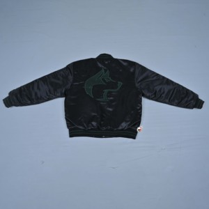 Chaqueta de Invierno para Hombre, Negra, de Satén y Lona, Casual, con Letras Bordadas, Cuello Alto, Resistente al Viento, Transpirable y Calefactable - Product Image 5