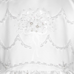 Ropa para niños Vestido de noche de Navidad Ropa de niña Vestido de bebé Flor Ocasión Fiesta Vestidos bordados Blanco-Harriet - Product Image 4