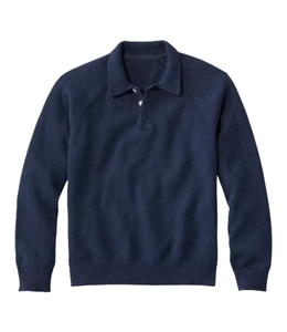 Men's 100% Cotton Knitted Pullover <b>Sweater</b> Regular Sleeve <b>Polo</b> Collar Solid Color Breathable Autumn Wear Custom - Product Image 2