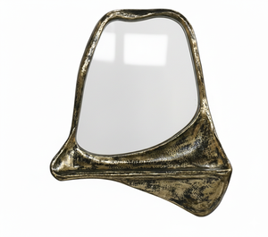 Artisanat indien, miroir en bois écologique de forme organique, designs inspirés, art mural artistique moderne pour tous les espaces - Product Image 2