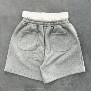 Nouveau design, meilleure qualité, short de survêtement ample en coton épais à double taille pour homme, short d'été tendance - Product Image 5