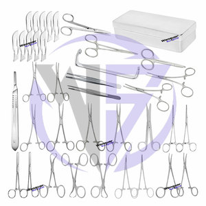 Kit de chirurgie vétérinaire de base 41 pièces pour stérilisation et laparotomie majeure, instruments chirurgicaux manuels en acier inoxydable - Product Image 2