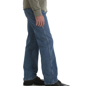 กางเกงยีนส์ผู้ชายสไตล์สตรีทแวร์คุณภาพสูงแบบใหม่ล่าสุด พร้อมกางเกงยีนส์สีพื้นแบบสั่งทำพิเศษสำหรับฤดูหนาว - Product Image 2