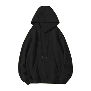 เสื้อสเวตเชิ้ตมีฮู้ดสีน้ำเงินสำหรับผู้ชาย ทรงโอเวอร์ไซส์ สไตล์ลำลอง สีพื้น ดีไซน์กระเป๋า ผ้าถัก แขนยาว ความยาวปกติ เหมาะสำหรับใส่ในฤดูใบไม้ร่วง 100% - Product Image 4