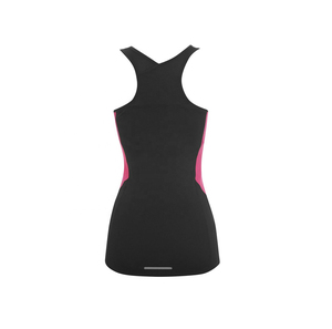 Women's Pink Racerback Tank <b>Top</b> Solid Knitted Breathable Casual Wear 100% Cotton O-Neck - Product Image 4