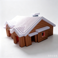 Structure gonflable combinée maison-tente avec toboggan, parcours de jeux, piste de course, château de saut extérieur décoratif, petite machine distributrice, thème carnaval