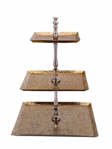Moderno Soporte para Tartas de Metal y Madera para Decoración de Hoteles, Hogar, Fiestas y Presentación de Postres - Product Image 6