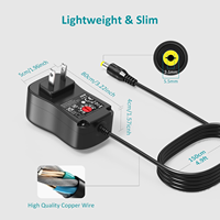 Adaptateur secteur universel 48W, multi-tensions réglables, alimentation CC 5-24V, tension variable pour bandes lumineuses LED et autres appareils électroniques