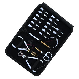 Nouvelles outils pour extensions capillaires : Kit de styliste, Pince à micro-perles, Coupe-keratine, Outil à boucles, Aiguilles courbées, Pinces de sectionnement - Product Image 1
