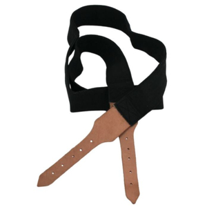 Ceinture décontractée vintage en cuir véritable noir avec boucle à ardillon large, reproduction américaine de la sangle de cartouche en toile confédérée - Product Image 5