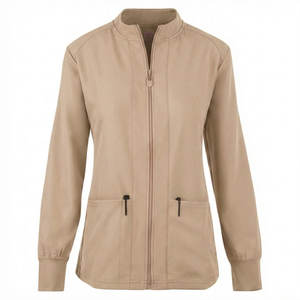 Chaqueta Médica para Mujer con Colores Personalizados OEM, Cierre de Cremallera Frontal, Puños de Punto Acanalado, Suave Poliéster y Spandex, Bata de Enfermera Dental, Chaquetas Quirúrgicas - Product Image 2