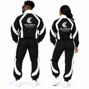 Unisex Winter Windbreaker Track Suit Set Sport <b>Jacket</b> Windproof Lightweight High Quality Custom Logo Workout Solid Nylon High - Product Image 4