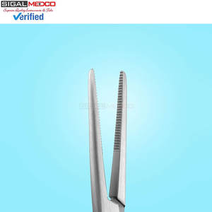 Pinces hémostatiques de précision Kelly, à verrouillage, droites, en acier inoxydable argenté, instrument chirurgical manuel à cliquet, certifié CE - Product Image 3