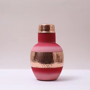 Premium Quality Round Shape Copper-Like Water Drinking <b>Bottle</b> Unique Decorative Design Instant Drinkware for Traders - Product Image 1