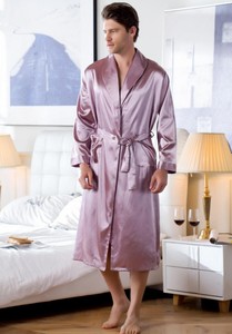 Pijamas de Lujo para Hombre con Logotipo Personalizado al por Mayor, Traje de Dormir de Poliéster/Algodón, Manga Larga, Sólido, Suave, Casual, Holgado, para Verano y Primavera - Product Image 6