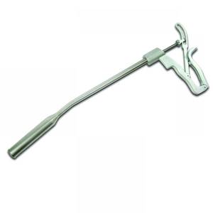 Pistolet d'administration vétérinaire incurvé – Applicateur de bolus en acier inoxydable de qualité supérieure pour bovins et caprins - Product Image 4