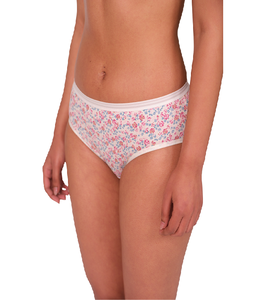 Culottes hipster en coton pour femmes, taille mi-haute, avec ceinture extérieure élastique imprimée design, tissu respirant, coupe confortable, lot en gros - Product Image 3