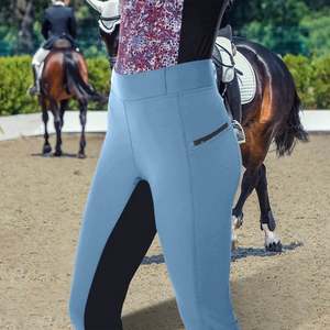 Eco Friendly Recycled Fabric Women Breeches Sustainable Nylon <b>Equestrian</b> Pants Green Choice Horseback Riding Tights - Product Image 4