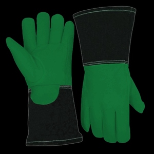 Guantes de Cuero Vacuno Retardantes de Llama, Reflectantes, para Seguridad Industrial, Construcción, Bomberos, Soldadura, Protección Contra Chispas y Calor - Product Image 5