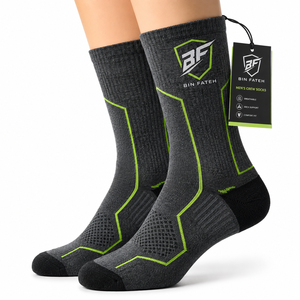 Men's <b>Socks</b> 100% Waterproof Breathable Men's Crew Dress <b>Socks</b> Anti-Slip <b>Winter</b> Knitted Solid Pattern Men's <b>Socks</b> With OEM - Product Image 1