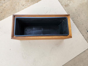 Premium Slatted Wooden Planter | Acacia <b>Frame</b> with Liner for Garden & Patio <b>Plants</b> | Made in Vietnam - Product Image 2