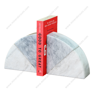 Nouveauté : Porte-livres en marbre naturel gris et blanc gravé sur mesure avec emballage personnalisé pour livres et cadeaux - Product Image 2