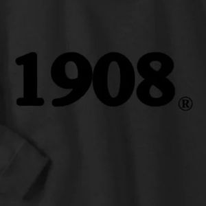 เสื้อสเวตเชิ้ตสีดำปี 1908 ผ้าเชนิลล์ คอกลม ยูนิเซ็กซ์ ผ้าฝ้ายพรีเมียม เนื้อนุ่ม สไตล์มินิมอล ใส่สบาย - Product Image 4