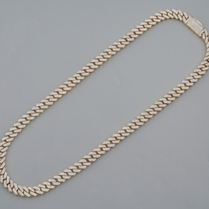 14K Gold Real VS1 Round Cut Paved Diamond 9MM Cuban Link <b>Chains</b> Necklace Men's Hip Hop Jewelry <b>Iced</b> <b>Out</b> Luxury Cuban Necklace - Product Image 4