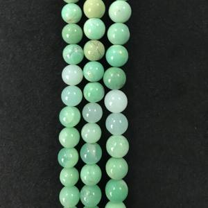 Cuentas Redondas Lisas de Crisoprasa 100% Naturales, Certificadas por IGI, Grado AAA, 10-11 mm, Color Verde Multifuego, para Joyería, Gemas Vivaaz - Product Image 1