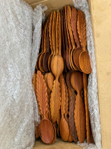 Cuchara de Café de Madera Natural Hecha a Mano, Vajilla Rústica para Cocina - Product Image 5