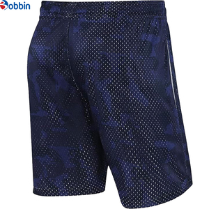 Shorts en maille confortables pour hommes, personnalisables, couleur unie, polyester, sublimation, pour la course et la gym - Product Image 5