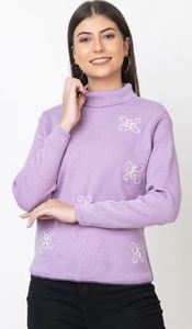 Suéter de cuello alto de punto grueso de alta calidad para invierno, elegante para la oficina, de proveedor indio a precio mayorista. - Product Image 3