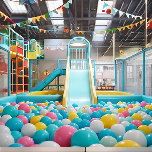 Les fabricants fabriquent des équipements de jeux intérieurs bon marché pour parc intérieur d'enfants avec toboggan et fosse à balles - Product Image 1