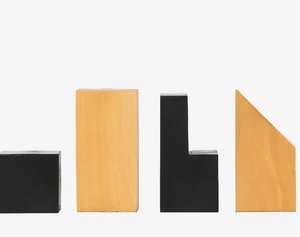 Jeu d'échecs de reproduction minimaliste de haute qualité, pièces de 2,79 pouces en bois d'ébène et de buis, au meilleur prix - Product Image 1