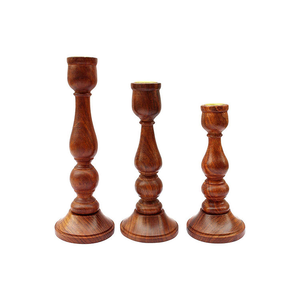 Portavelas de Madera Hecho a Mano, Ecológico y Natural, Decoración para el Hogar, Navidad, Bodas, Faroles de Madera, Artesanía Vintage - Product Image 1