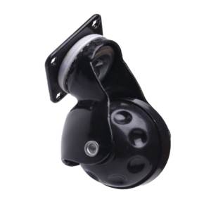 Placa de rueda giratoria negra 14 G 50 mm - Product Image 6