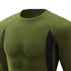 Conjunto Deportivo Rash Guard de Manga Larga para Hombre, Compresión Ajustada, Transpirable, Cómodo, Delgado, de Secado Rápido, Antibacterial - Product Image 5