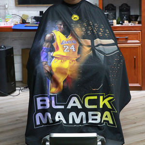 Cape de coiffure imprimée LeBron James Lakers, polyester antistatique, pour salon de coiffure, fermeture réglable au cou - Product Image 2
