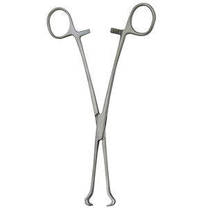 Pinzas Allis para tejido, 15 cm, de acero quirúrgico veterinario, 4x5 dientes, 6 pulgadas, pinzas quirúrgicas, precio económico - Product Image 4