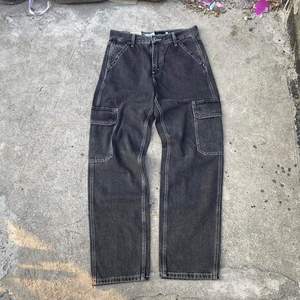 <b>Mens</b> Light Wash Stacked <b>Flare</b> Denim <b>Jeans</b> Soft Stretch Raw Frayed Hem Slim Fit Long Stacking Pants <b>for</b> <b>Men</b> Street Casual Wear - Product Image 1