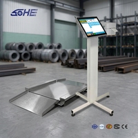 Balance industrielle intelligente en acier inoxydable SOHE avec auto-étalonnage, écran tactile LCD 15 pouces, robuste, pour point de vente
