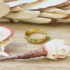 Latest Adjustable Elephant Animal Ring Boho Brass Rings For Women 18k Gold Plated Tribal Band Ring for Jewelry Wholesale/OEM/ODM - Product Image 4