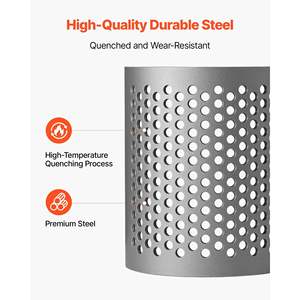 Broyeur de plastique durable à maille en acier de haute qualité pour recyclage de petites particules, avec tamis à ouvertures de haute précision de 0,315 po/8 mm - Product Image 3