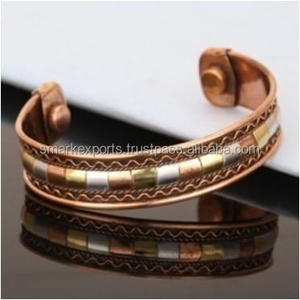 Lightweight Natural <b>Copper</b> <b>Magnetic</b> Fashion <b>Bracelet</b> for <b>Men</b> and Women Stylish Wellness and Pain Relief Design - Product Image 4