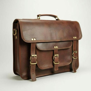 Sac pour ordinateur portable en cuir véritable 100 % imperméable, vente en gros, prix abordable, tendance, sacs pour ordinateur portable en cuir en vente en ligne - Product Image 4