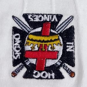 Guantes Masónicos de los Caballeros Templarios, Guantes Masónicos de Algodón Blanco con Cruz Roja Bordada, Insignia Masónica - Product Image 5