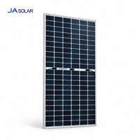 Panel Energi Surya Komersial 600W JA Solar Modul Bifasial Kaca Ganda JAM66D42 untuk Atap Industri dan Pembangkit Listrik Tenaga Surya